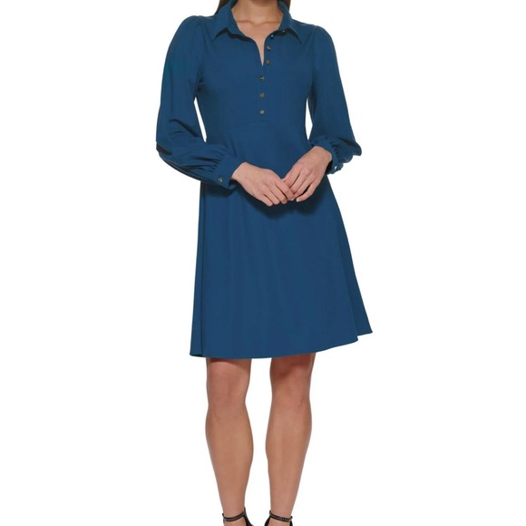 Dkny Dresses & Skirts - DKNY blue collared dress